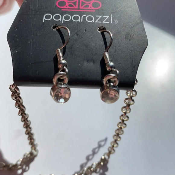 NEW Paparazzi Jewelry Necklace and Earrings with Huge Gemstone Pendant Statement - Picture 2 of 8